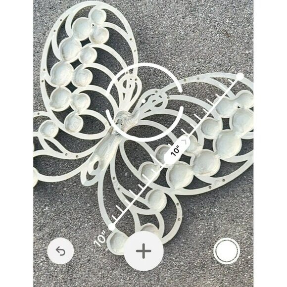 VTG Homco Single Large Butterfly White Wall Hanging Decor BOHO 70's MCM 12"x10" - Picture 7 of 7